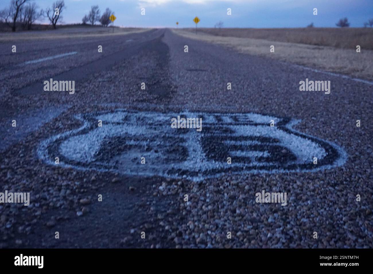 Route US 66 Highway Stockfoto