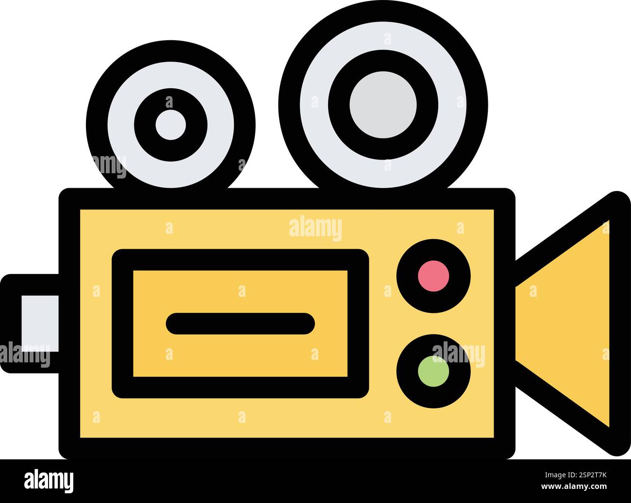 Videokamera Vektorsymbol Design-Illustration Stock Vektor