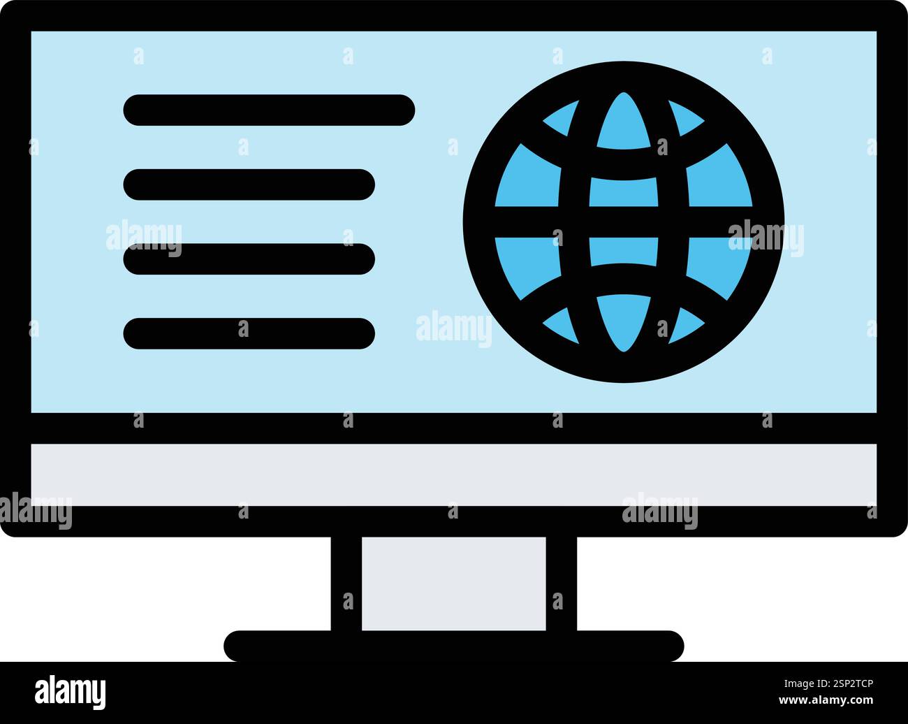 Online-Business-Vektor-Symbol-Design-Illustration Stock Vektor