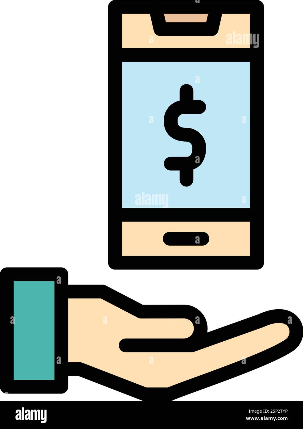 Mobile Banking Vektor-Symbol-Design-Illustration Stock Vektor
