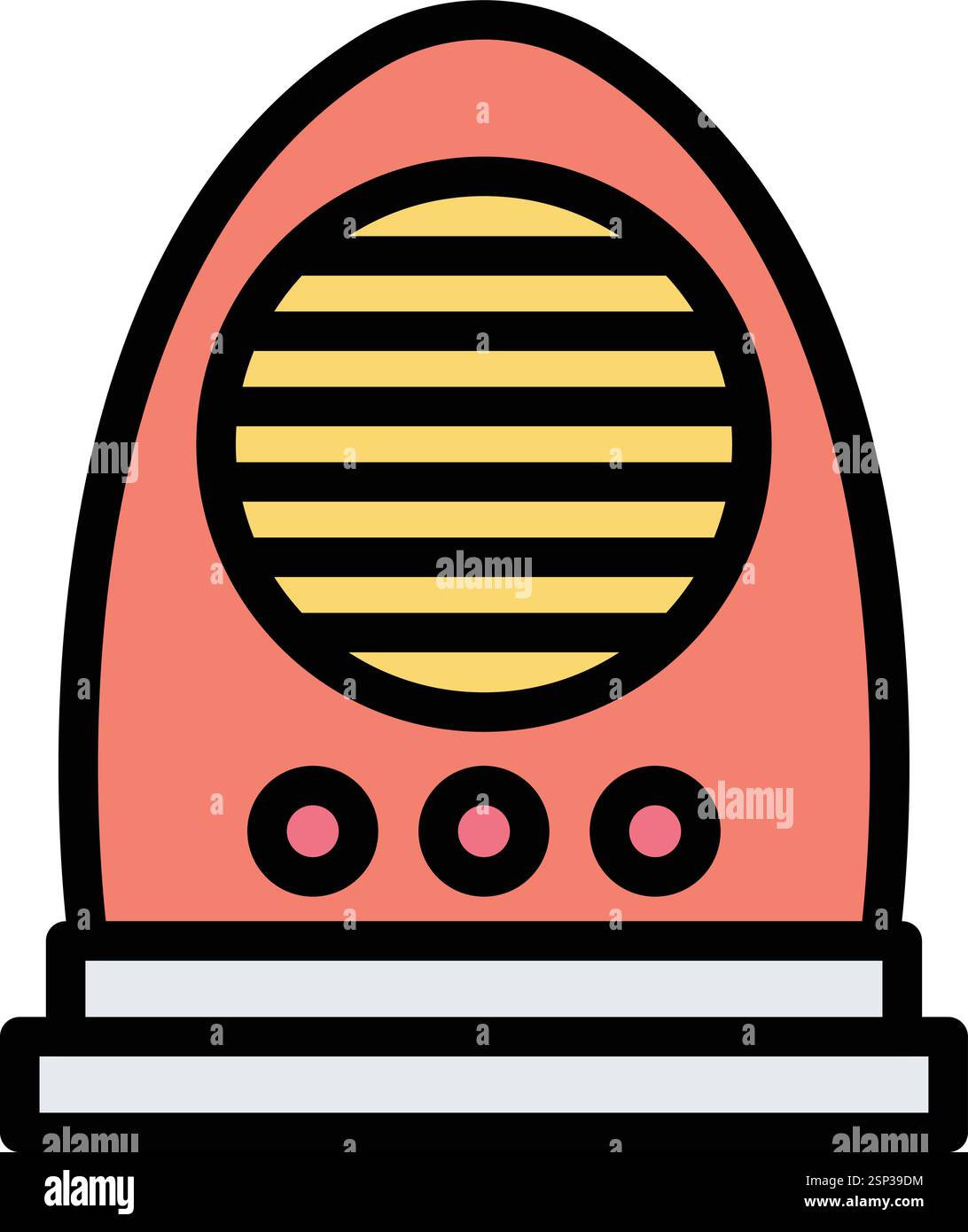 Vektor-Symbol Für Heizung, Konstruktionsabbildung Stock Vektor