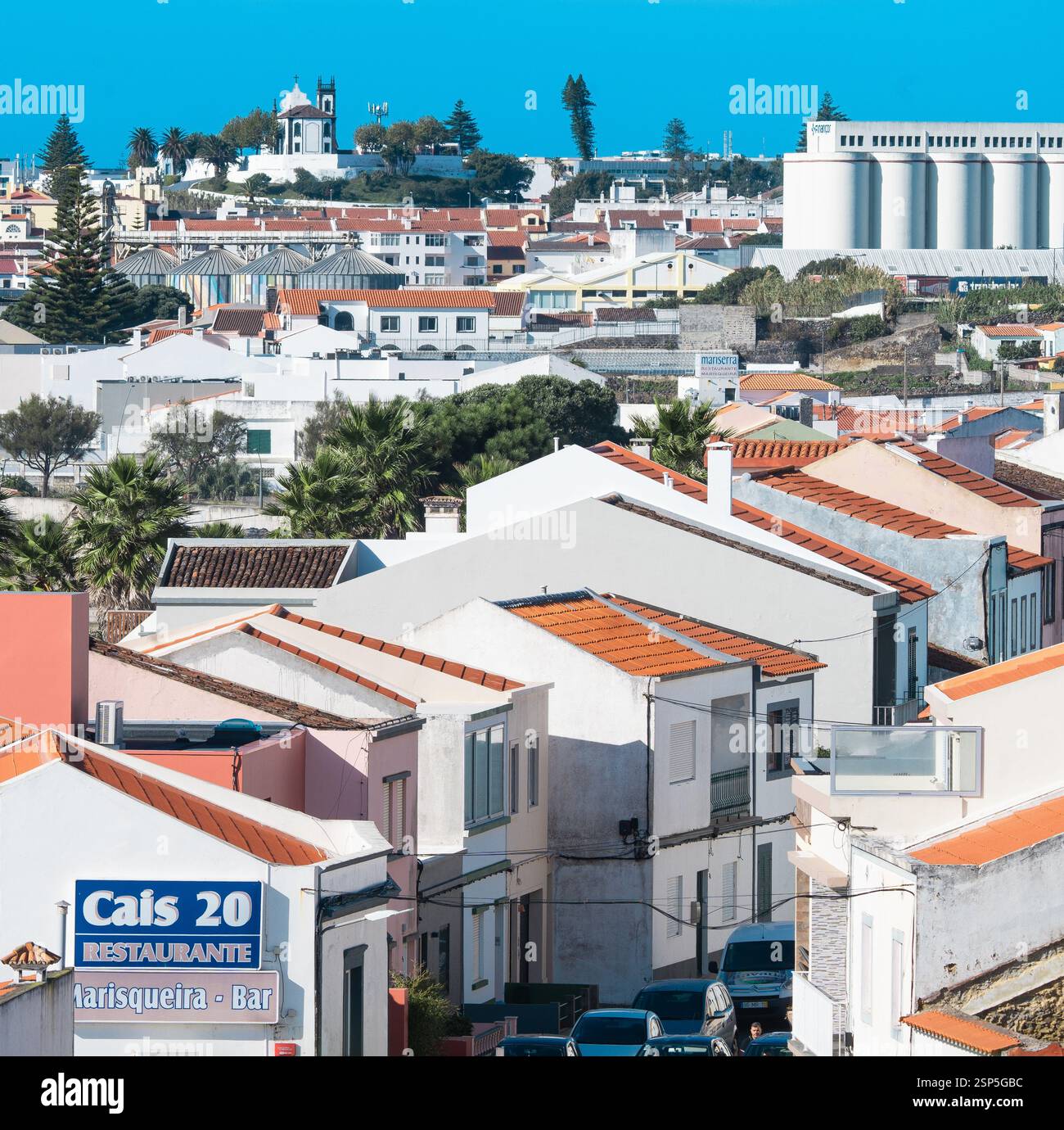 Ponta Delgada, Azoren, Portugal, Arrifes, Exekutivhauptstadt der Autonomen Region Azoren in Portugal. Sie befindet sich auf der Insel São Miguel Stockfoto