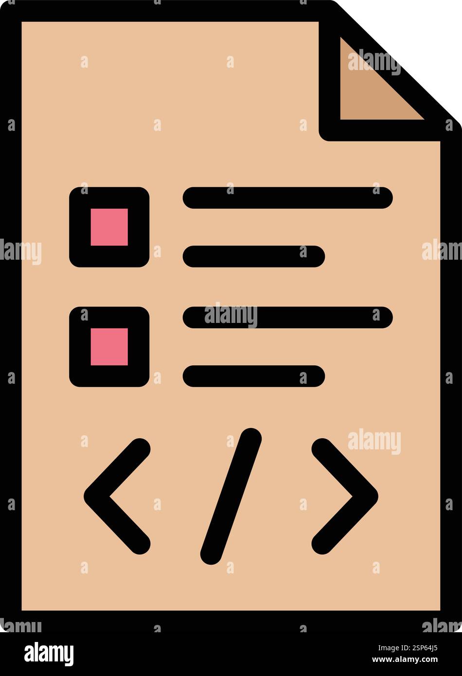 Skript-Vektor-Symbol Konstruktionsabbildung Stock Vektor
