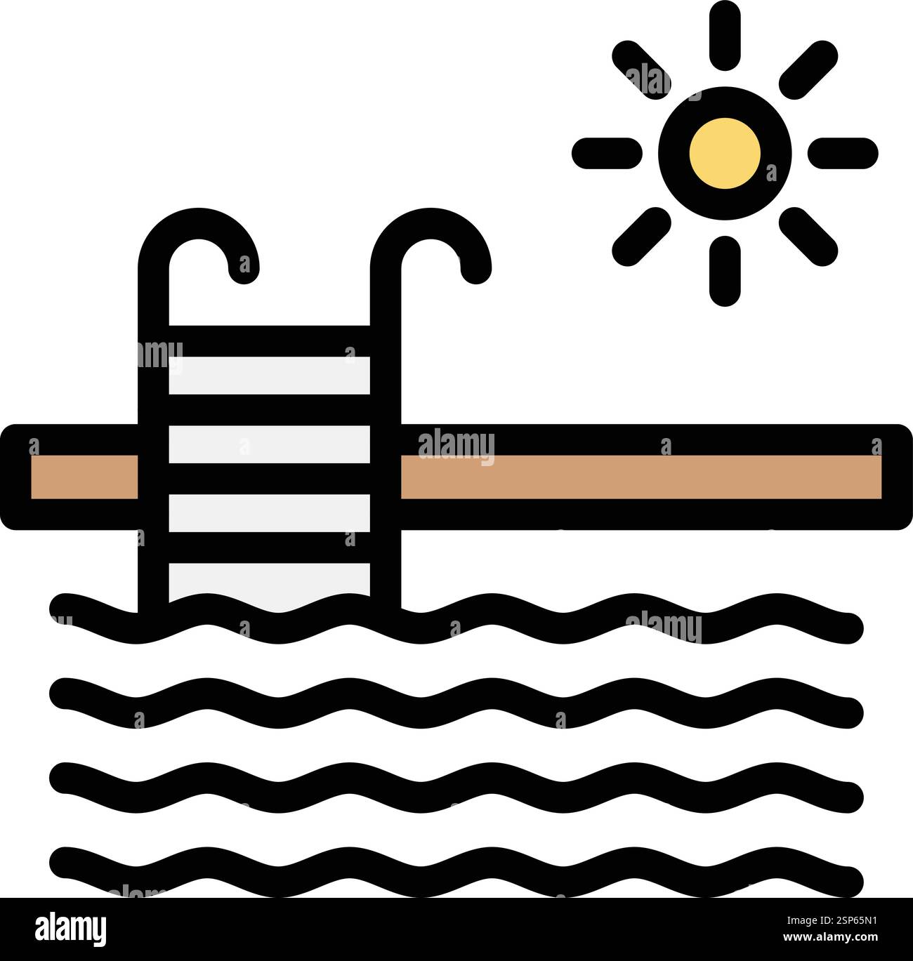 Schwimmbad Vektor-Symbol Design-Illustration Stock Vektor