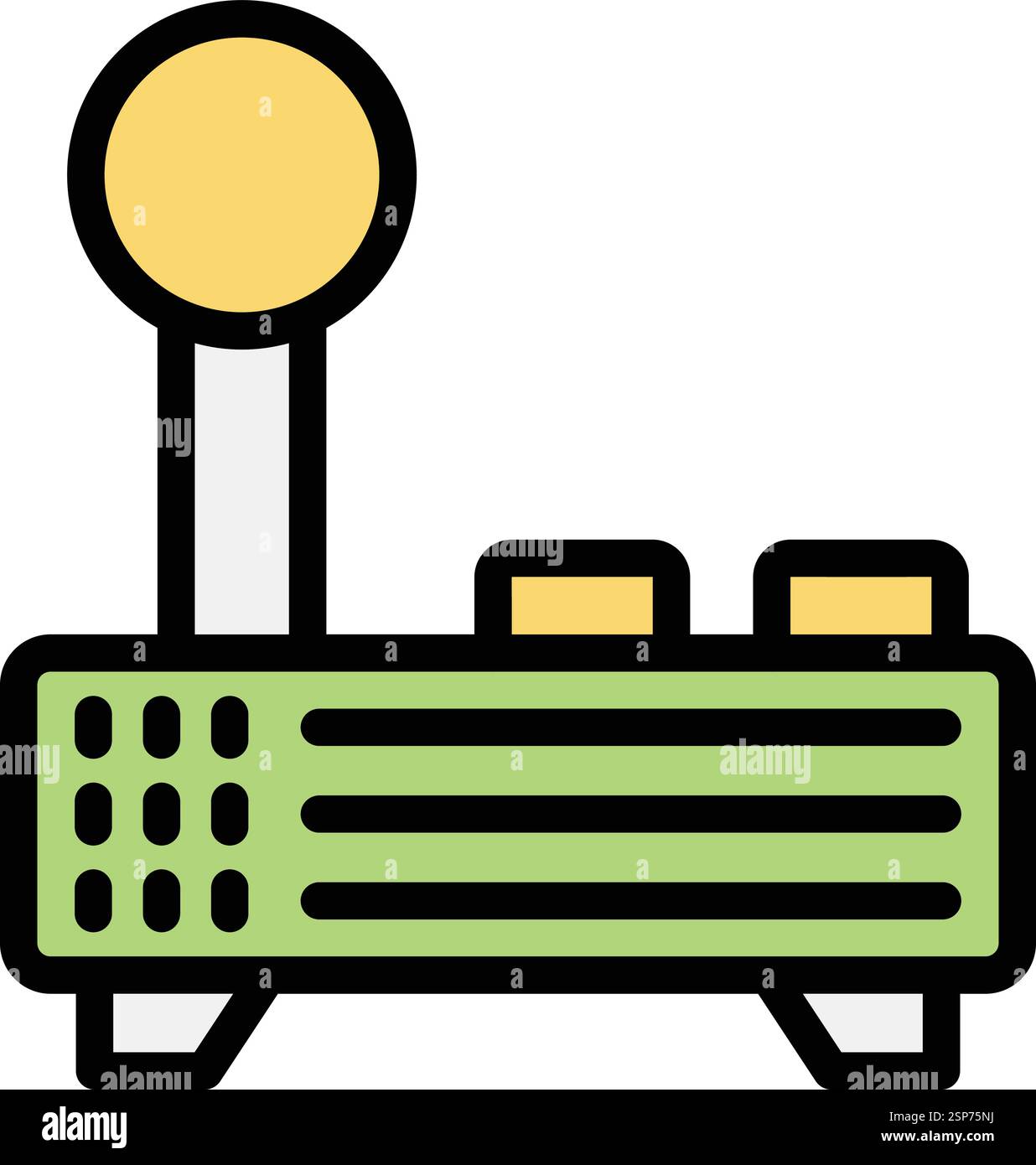 Joystick-Vektor-Symbol Konstruktionsabbildung Stock Vektor