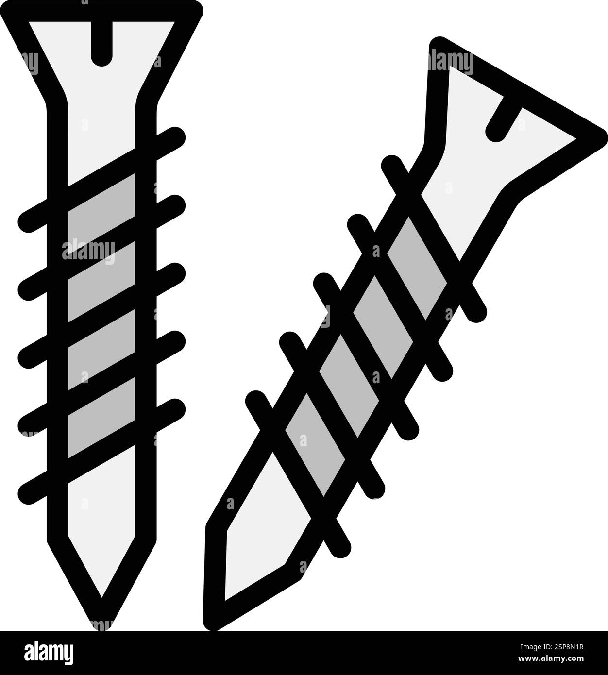 Schrauben Vektorsymbol Konstruktionsabbildung Stock Vektor