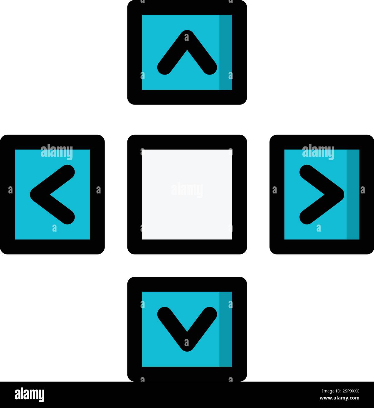 Schaltflächen Vektorsymbol Design-Illustration Stock Vektor