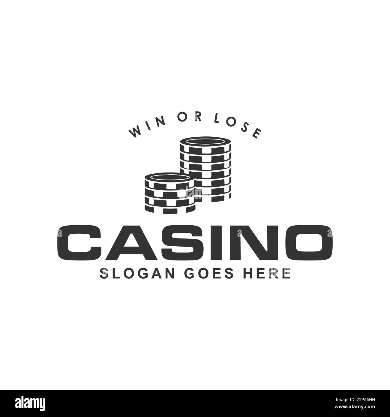 Design-Vorlage Für Das Casino-Logo Stock Vektor