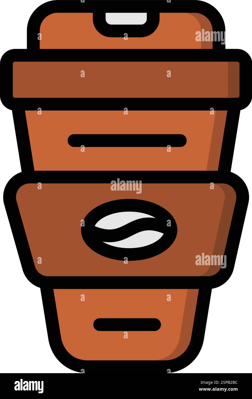 Kaffeetasse Vektor-Symbol Design Illustration Stock Vektor