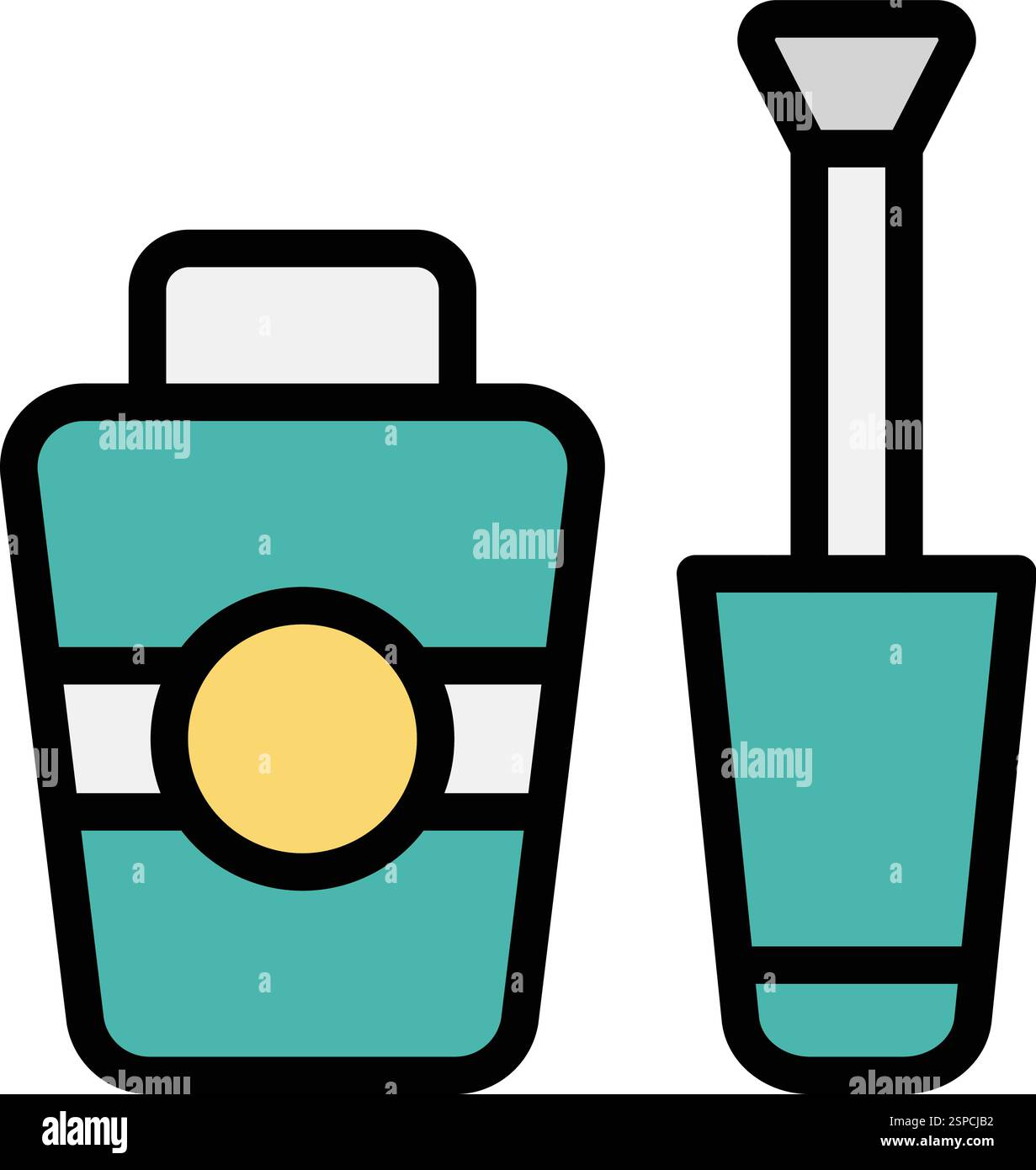 Nagelbürste Vektor-Symbol Design-Illustration Stock Vektor