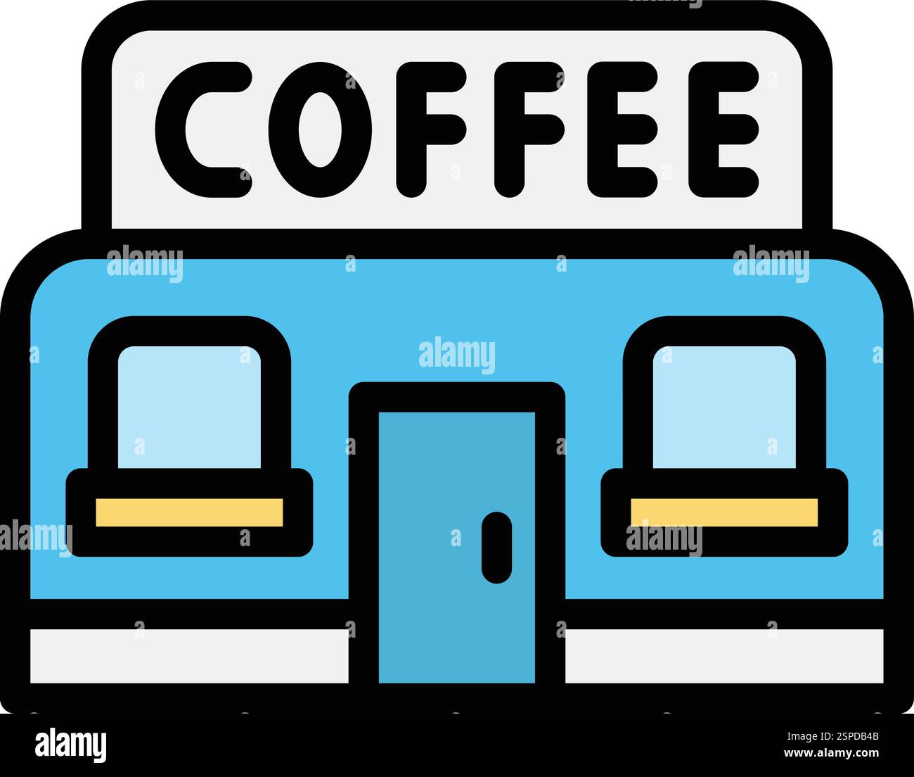 Café-Bar Vector Icon Design Illustration Stock Vektor