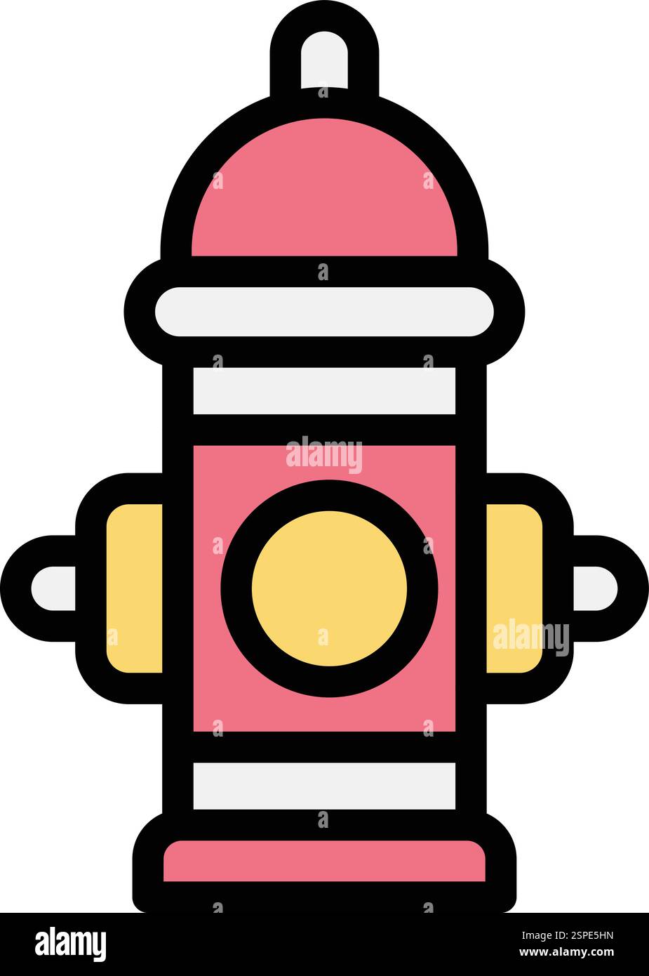Brandhydranten-Vektor-Symbol-Entwurfsdarstellung Stock Vektor