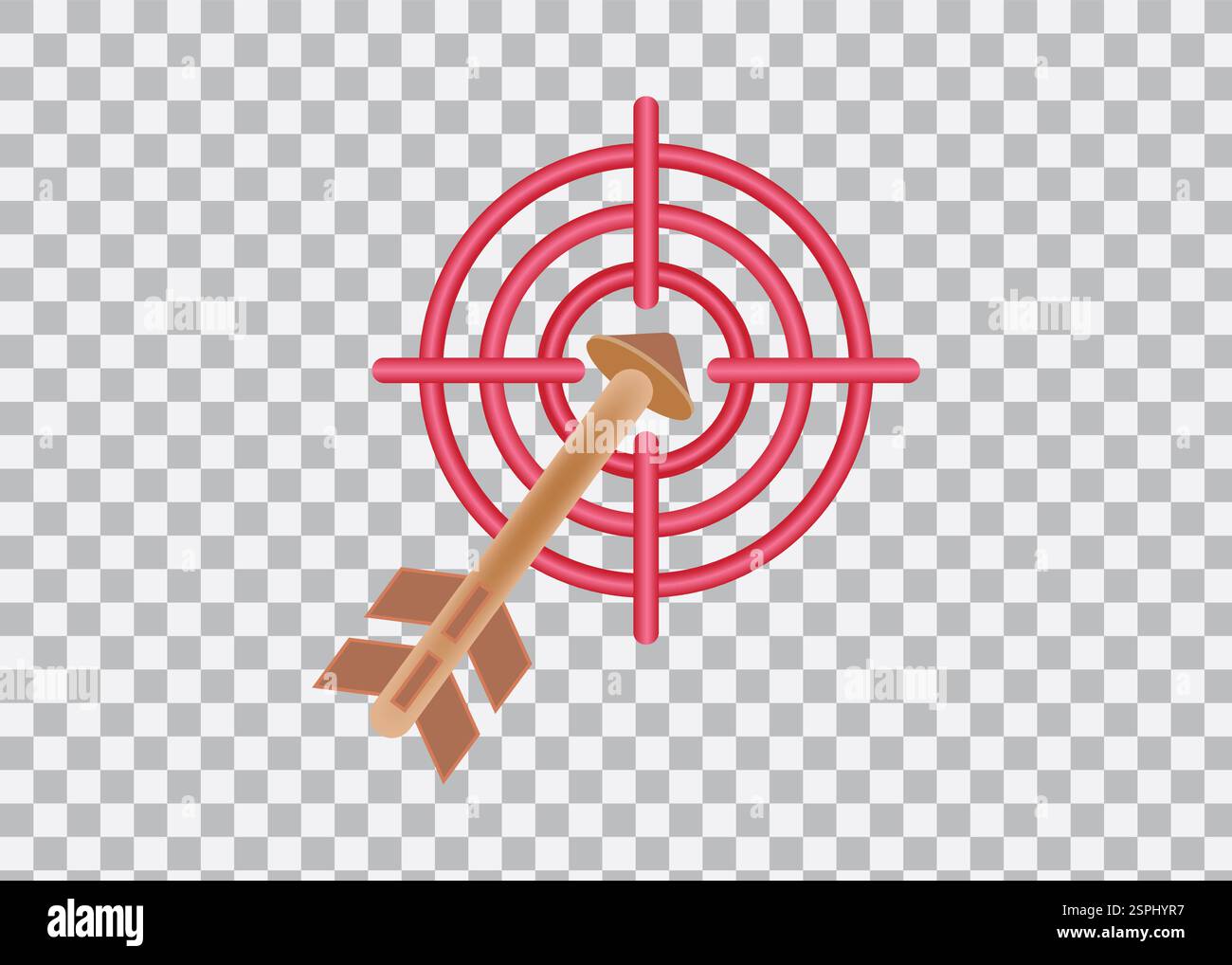Ziel und Pfeil, Ziel Illustrator Kunst Design Stock Vektor