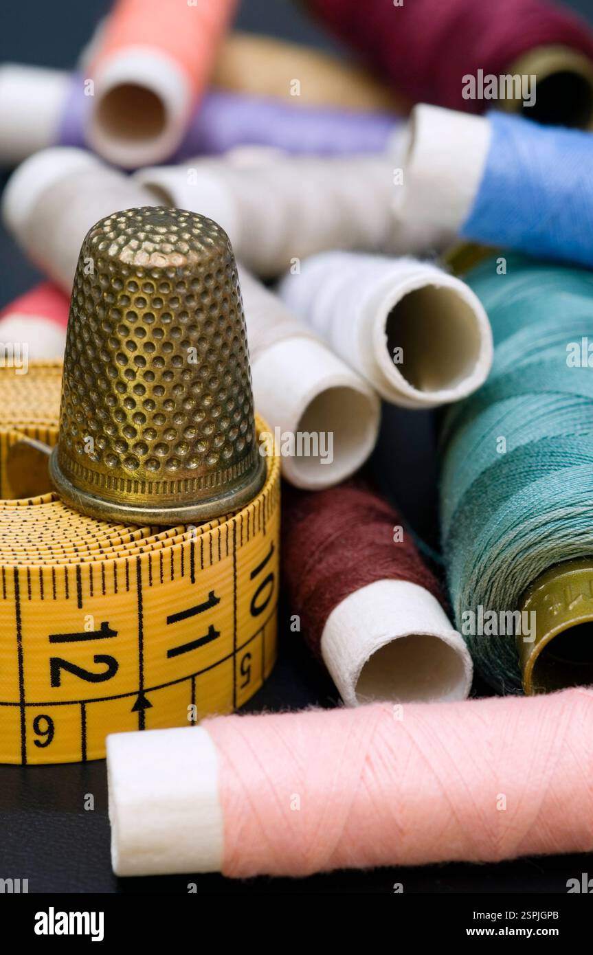 Nähwerkzeuge Stockfoto