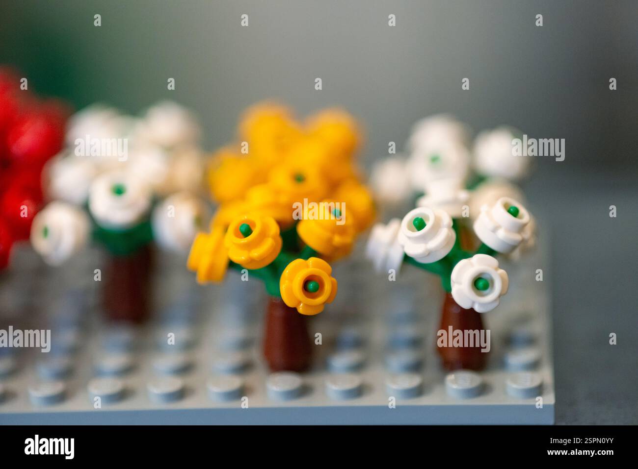 Lego Blumen Stockfoto