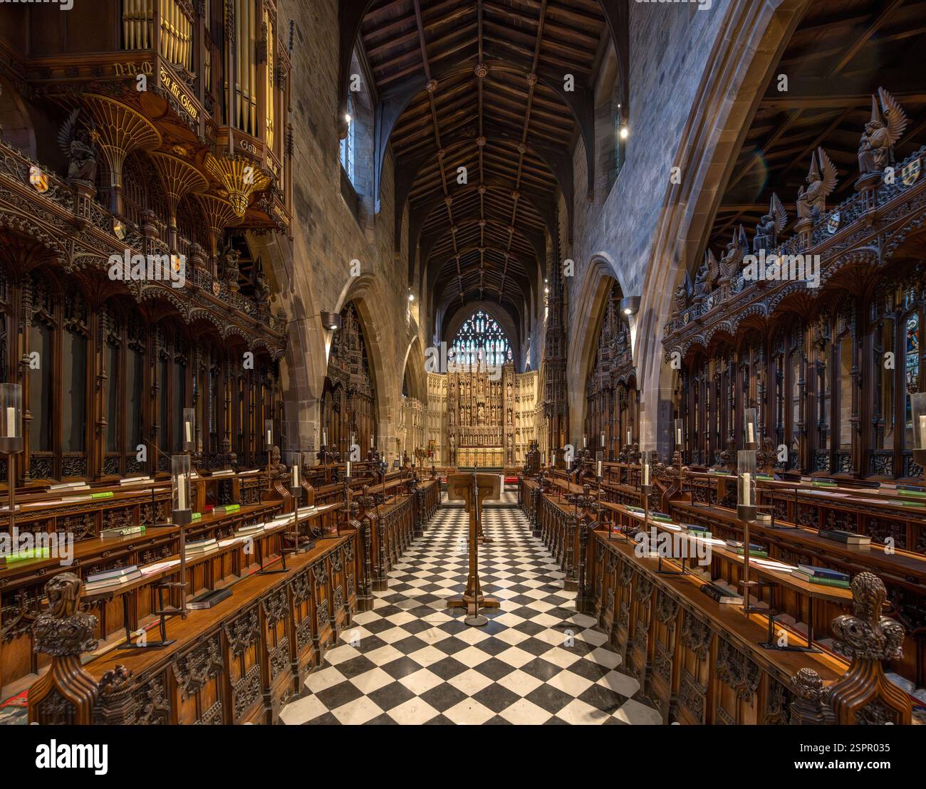Der Chor der Kathedrale von Newcastle, Newcastle-upon-Tyne, Tyne and Wear, England, Großbritannien Stockfoto