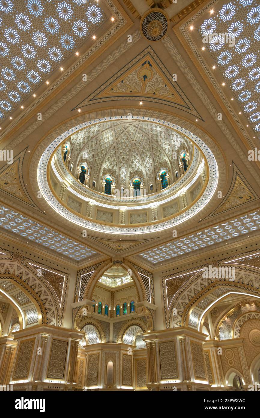 Qasr Al Watan, Präsidentenpalast Abu Dhabi, VAE Stockfoto