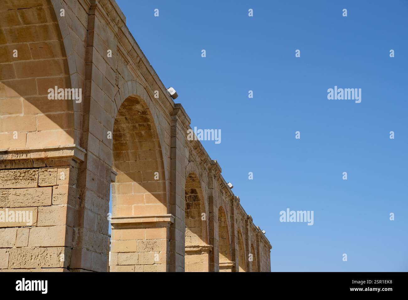 Aussichtspunkt in den Upper Barrakka Gardens in Valletta, Malta. Stockfoto