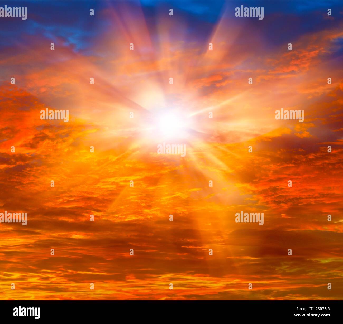 Klimawandel Himmel, konzeptuelle Illustration. Stockfoto