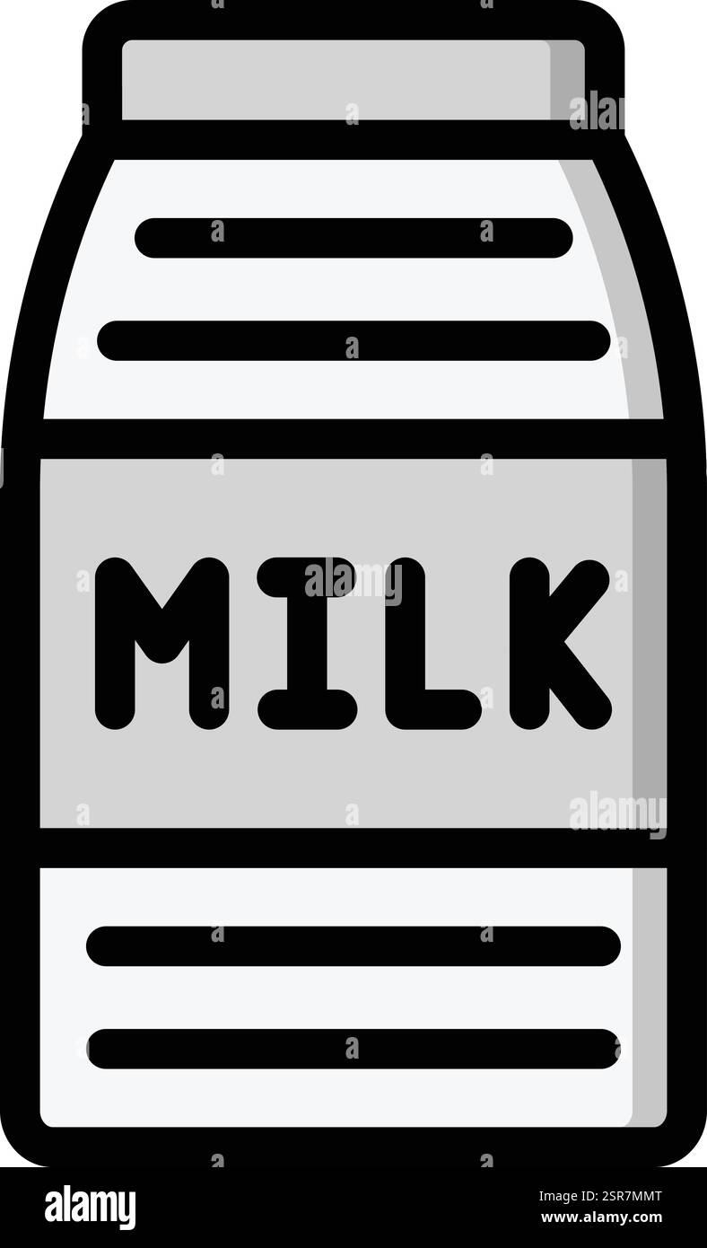 Illustration Des Milchvektor-Symbols Stock Vektor