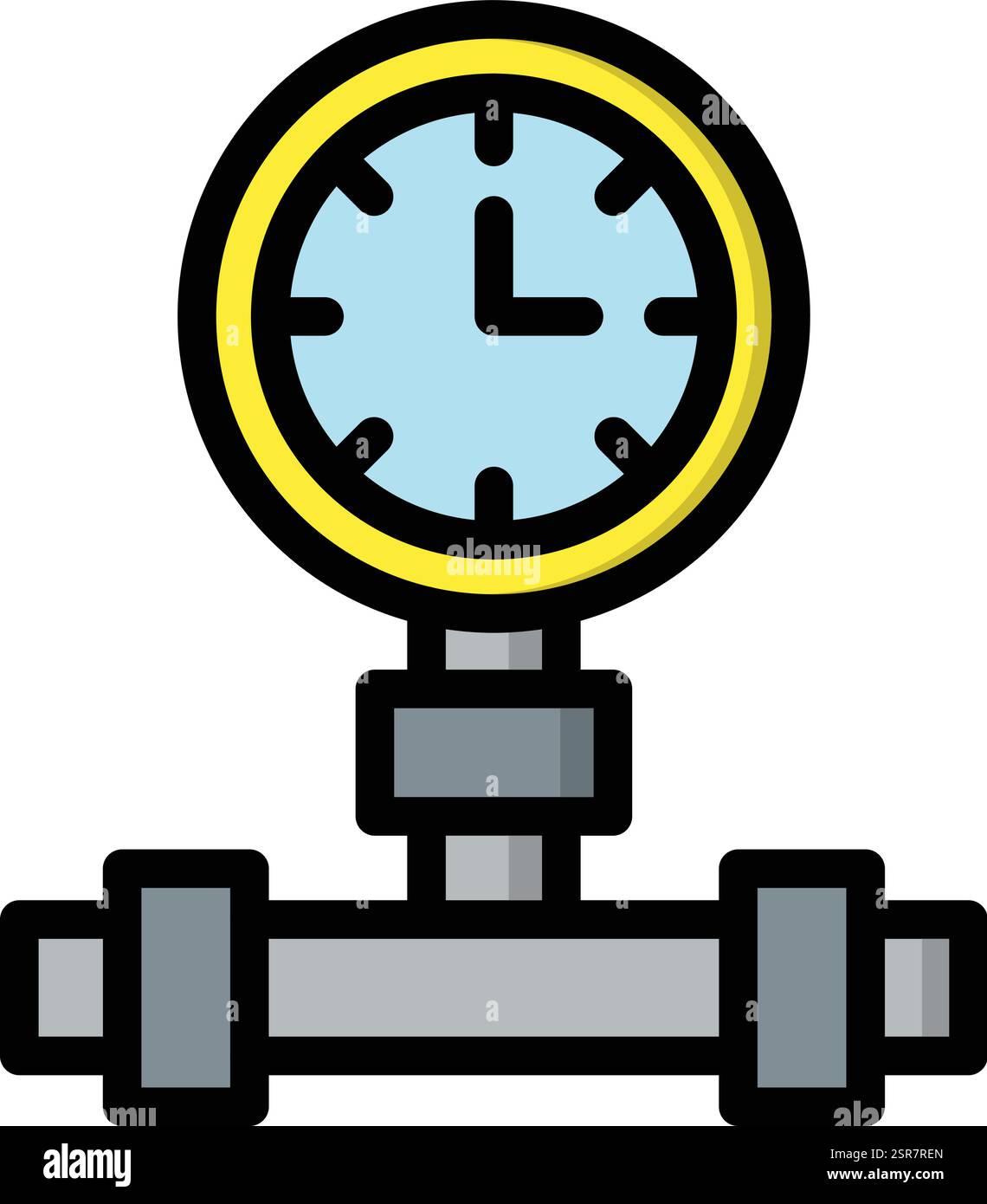 Manometer Vektor Symbol Design Illustration Stock Vektor