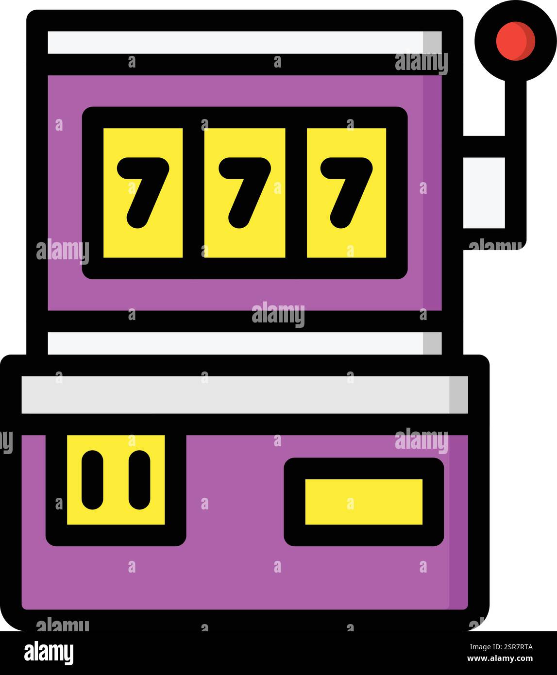 Slot Machine Vector Symbol Design Illustration Stock Vektor