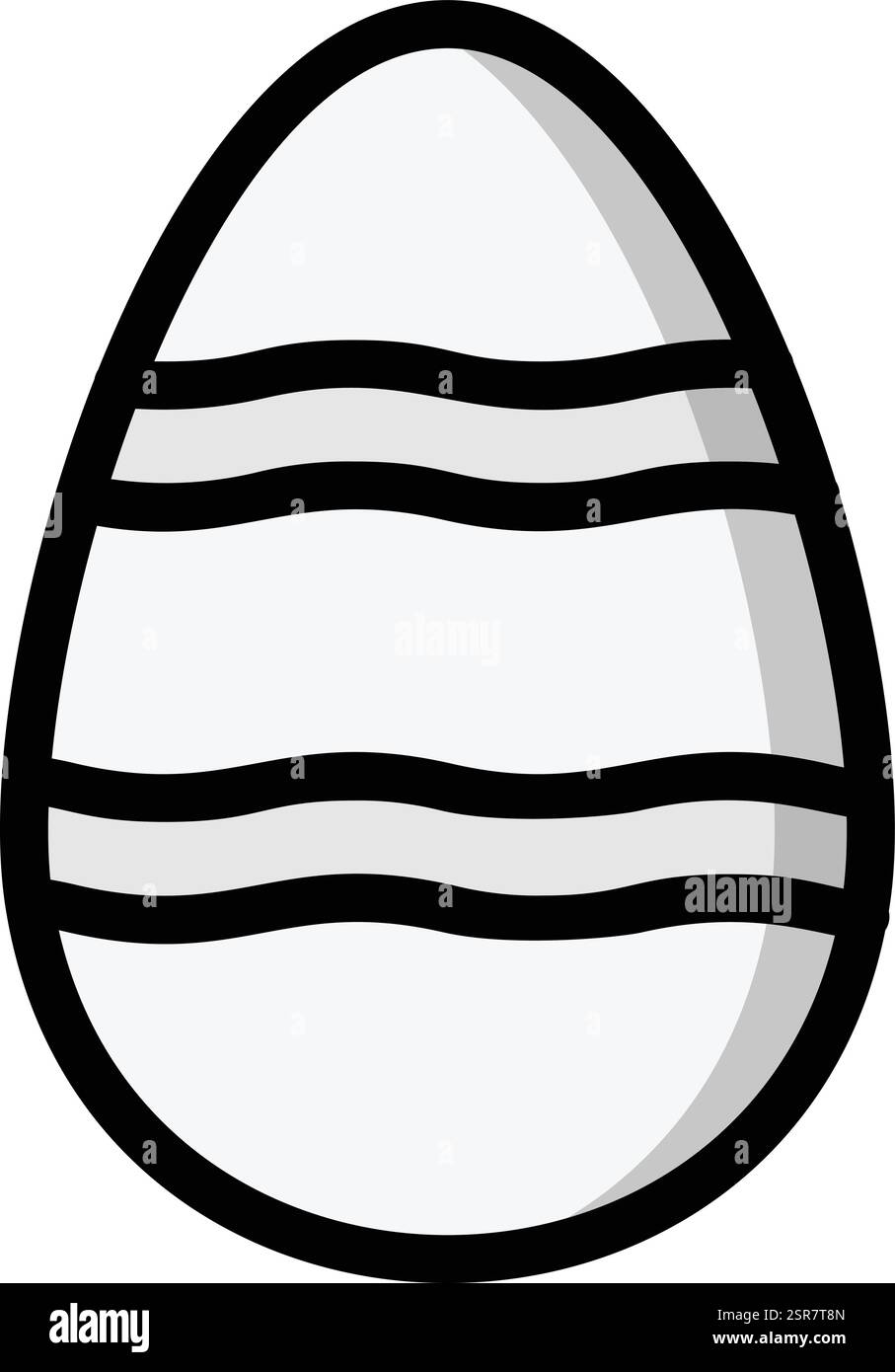 Design-Illustration Für Gekochtes Ei-Vektor-Symbol Stock Vektor