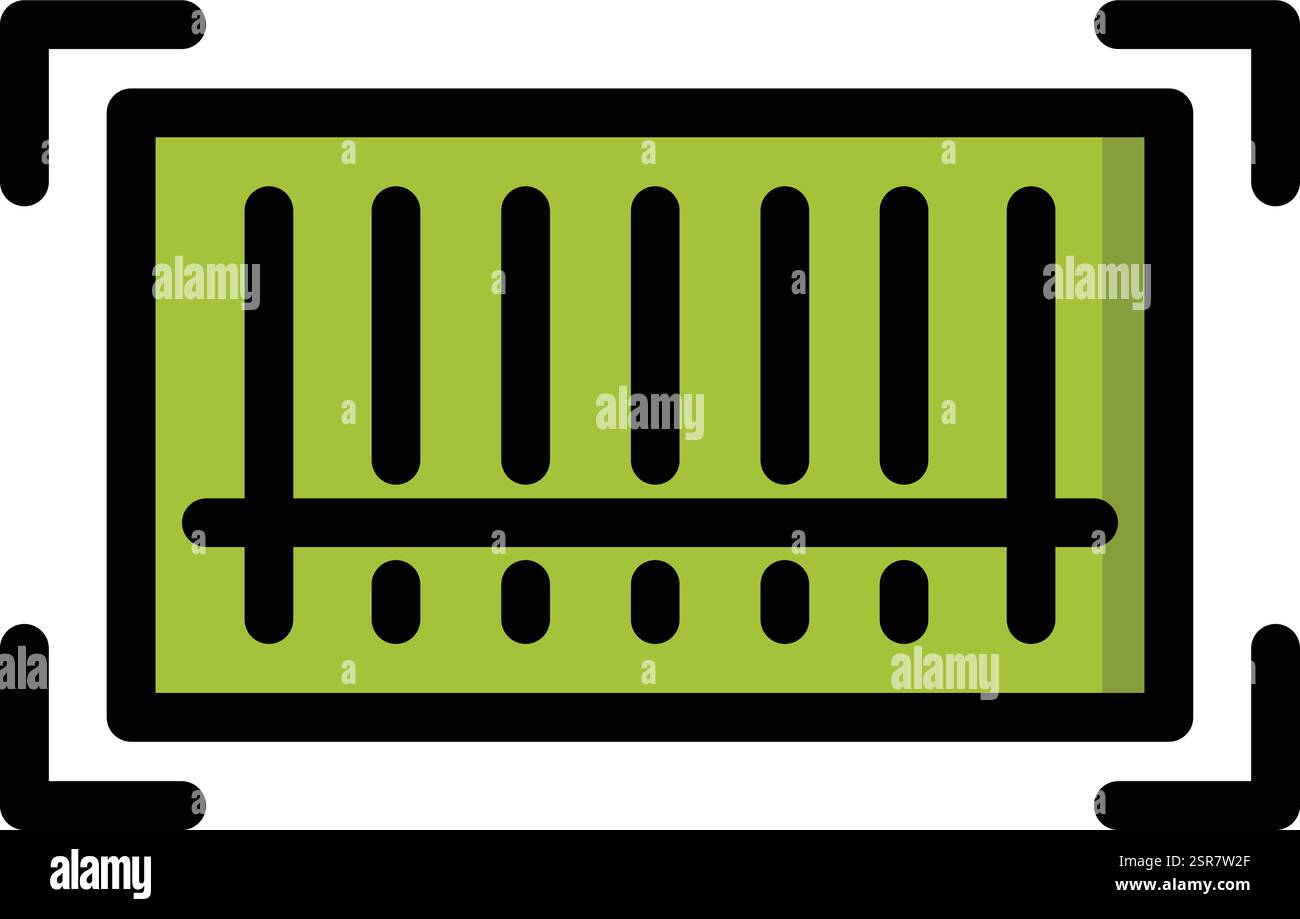 Produktcode Vektor-Symbol Design-Illustration Stock Vektor