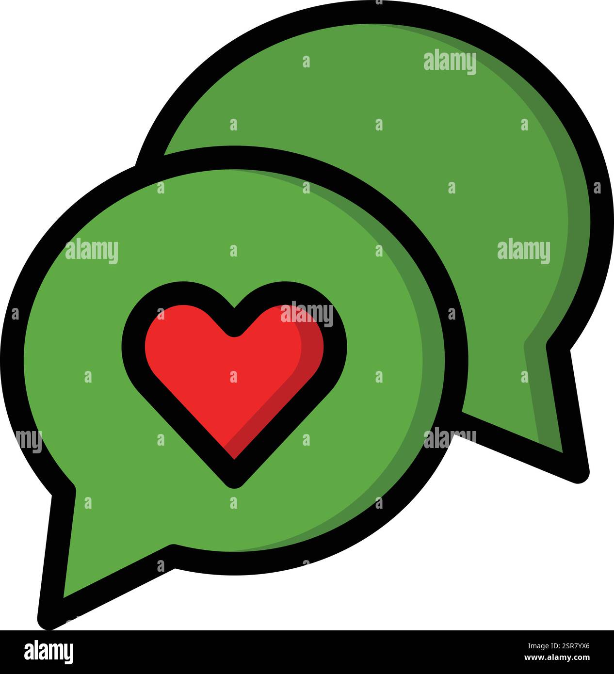 Chatvektor-Symbol Design-Illustration Stock Vektor