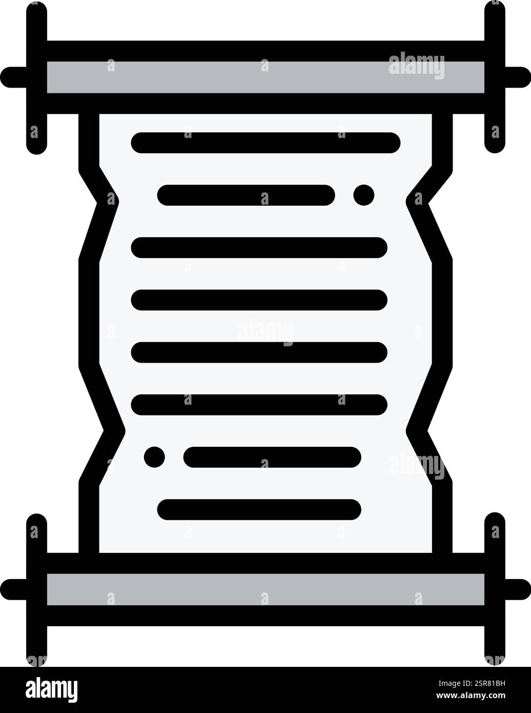 Bildlauf-Vektor-Symbol Design-Illustration Stock Vektor