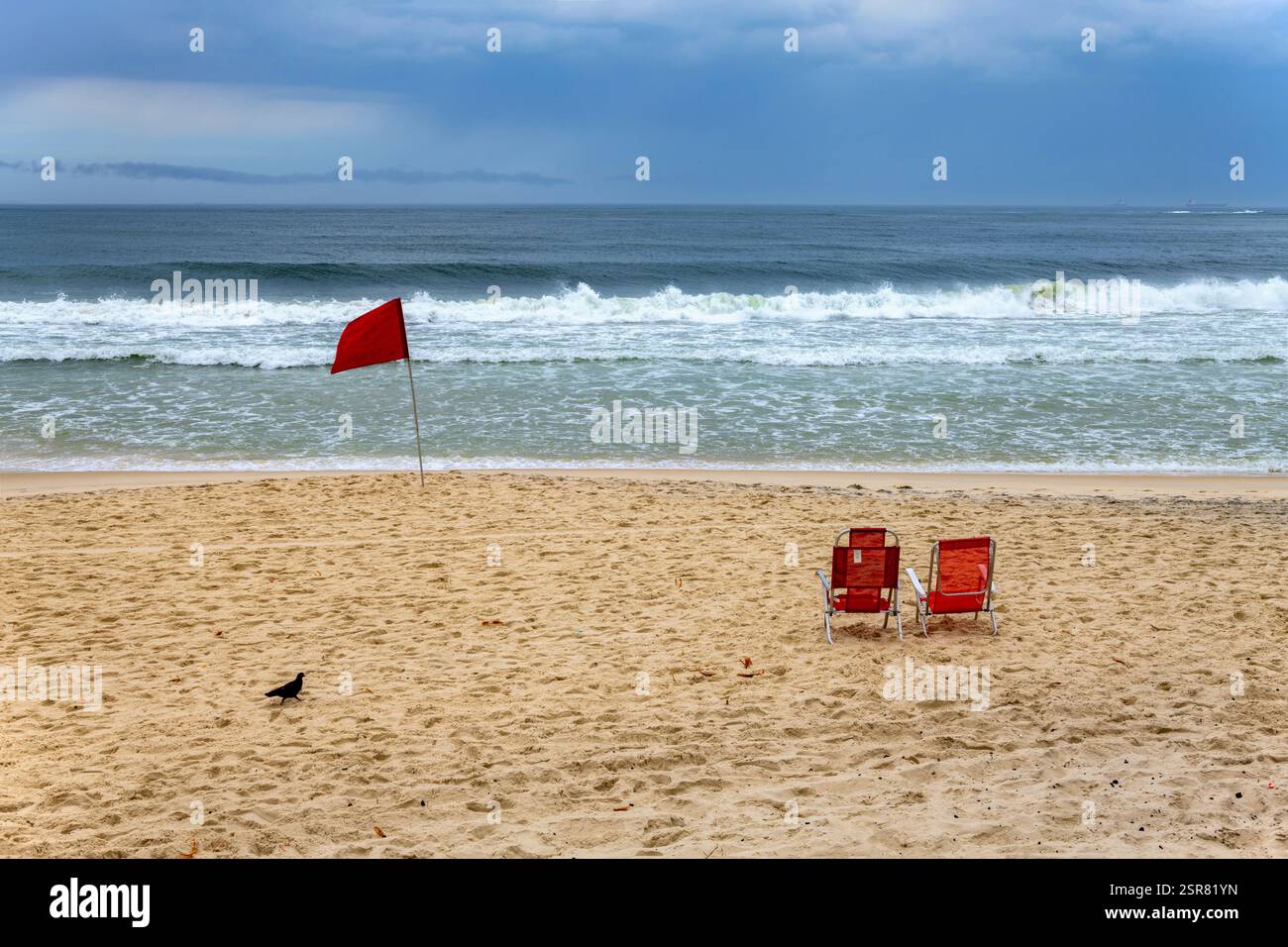 Copacabana Strand in Rio De Janeiro Stockfoto