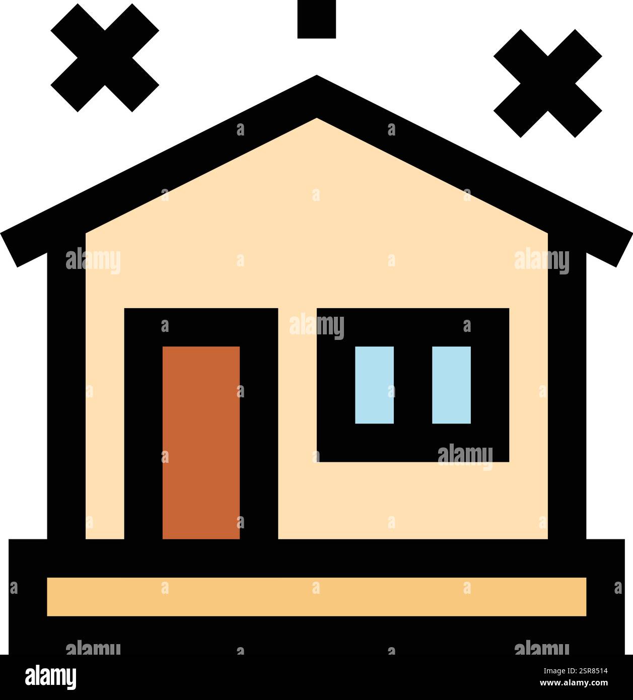 Clean House Vector Icon Design Illustration Stock Vektor