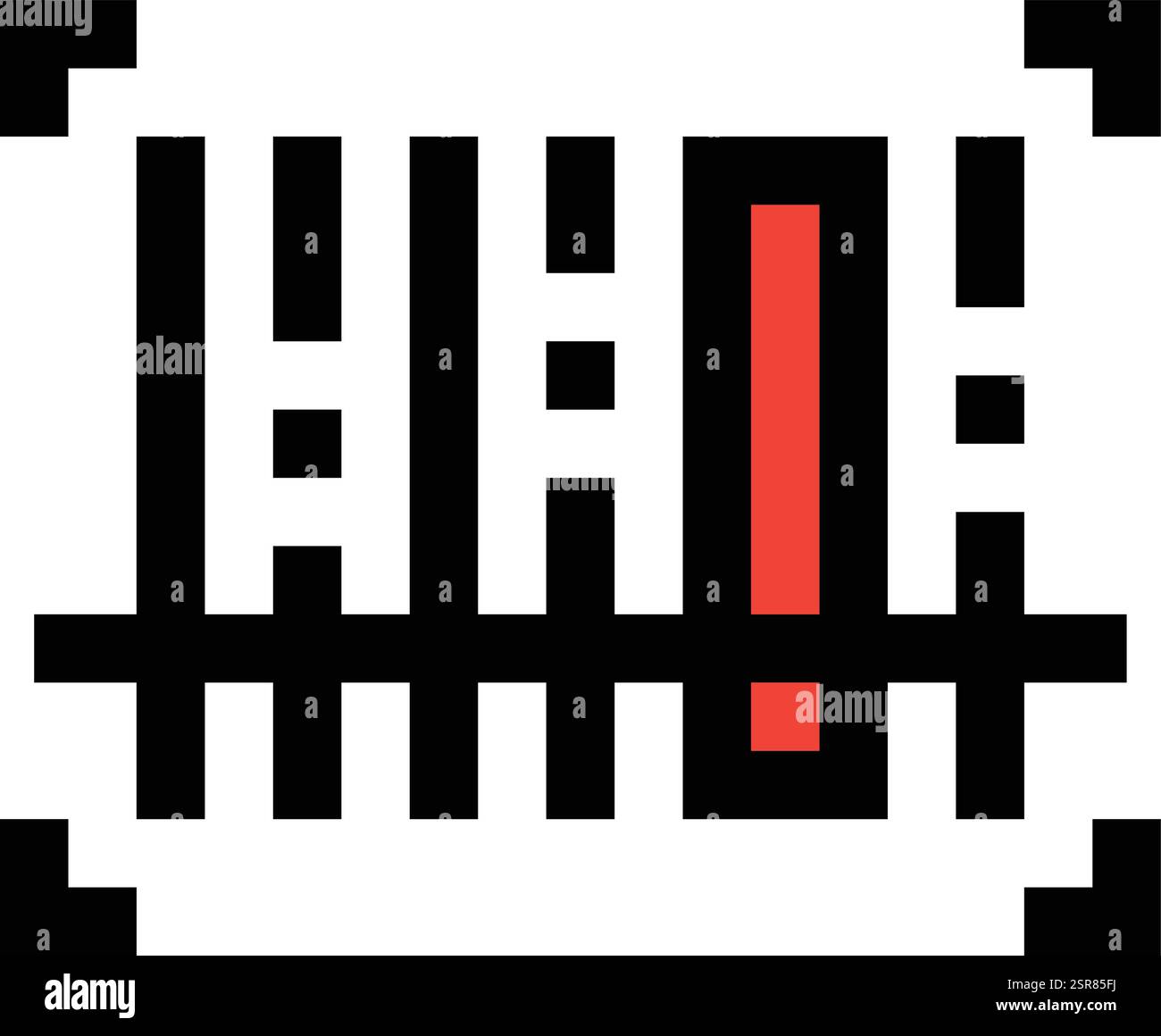 Strichcode-Scannen Vektor-Symbol Design-Illustration Stock Vektor