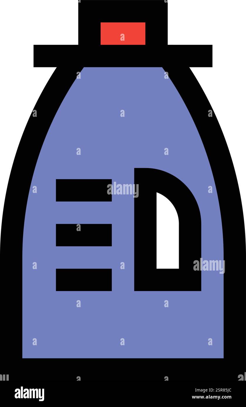 Stoffweichmacher Vektor-Symbol Design-Illustration Stock Vektor