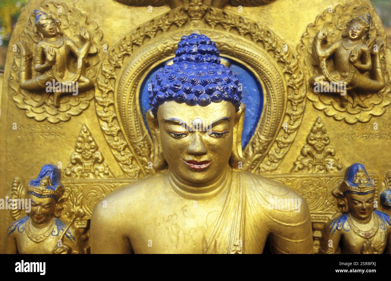 Bodhgaya Tempel, Bodhgaya, Bihar, Indien, Asien Stockfoto