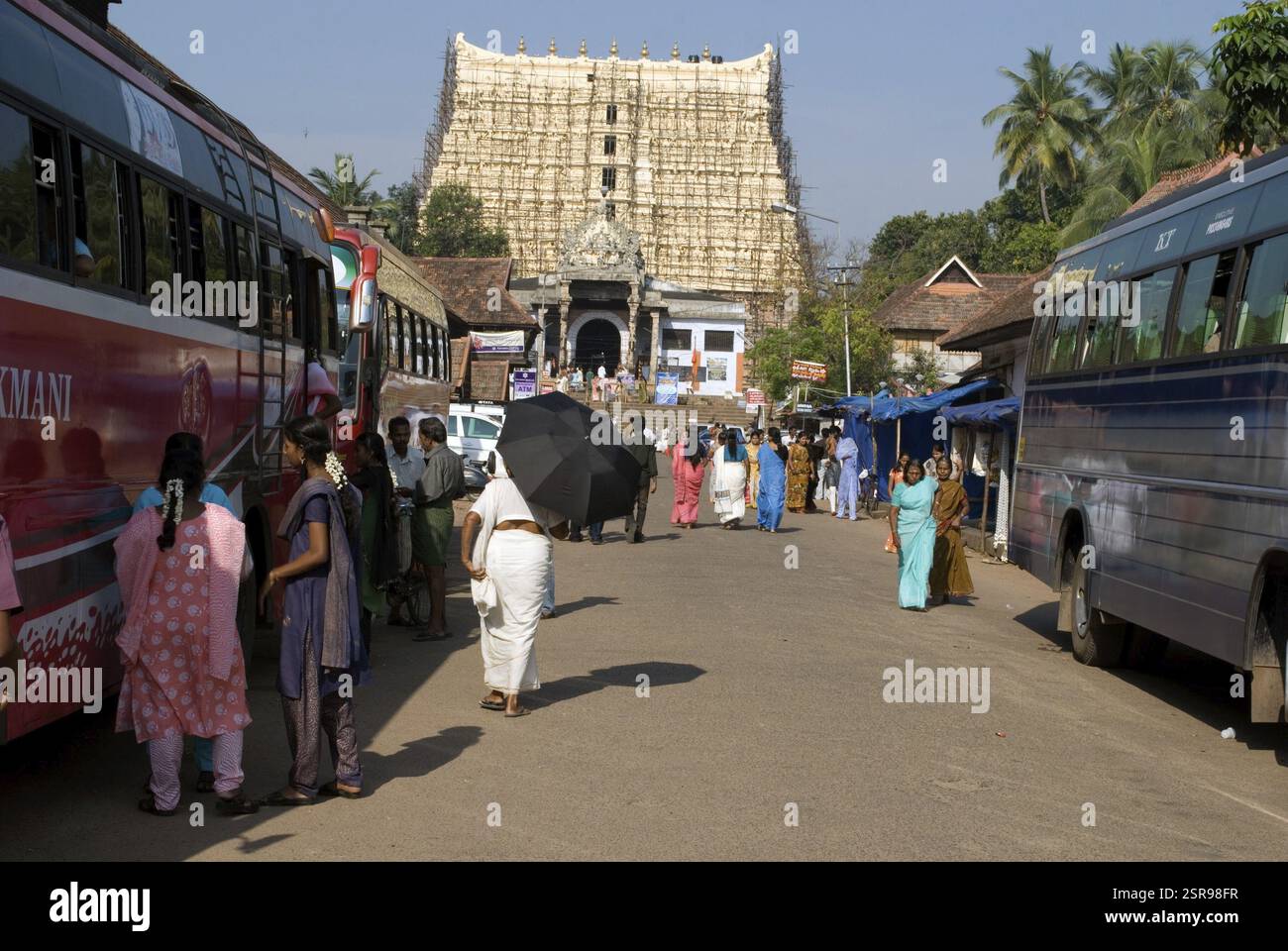 Padmanabha Tempel in Trivandrum, Kerala, Indien, Asien Stockfoto