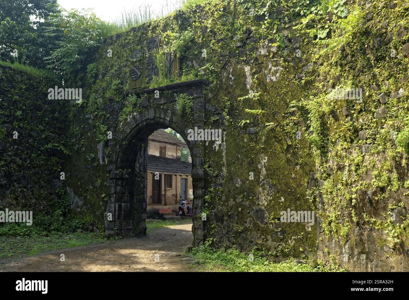 Revdanda Fort Tor, raigad, Maharashtra, Indien, Asien Stockfoto