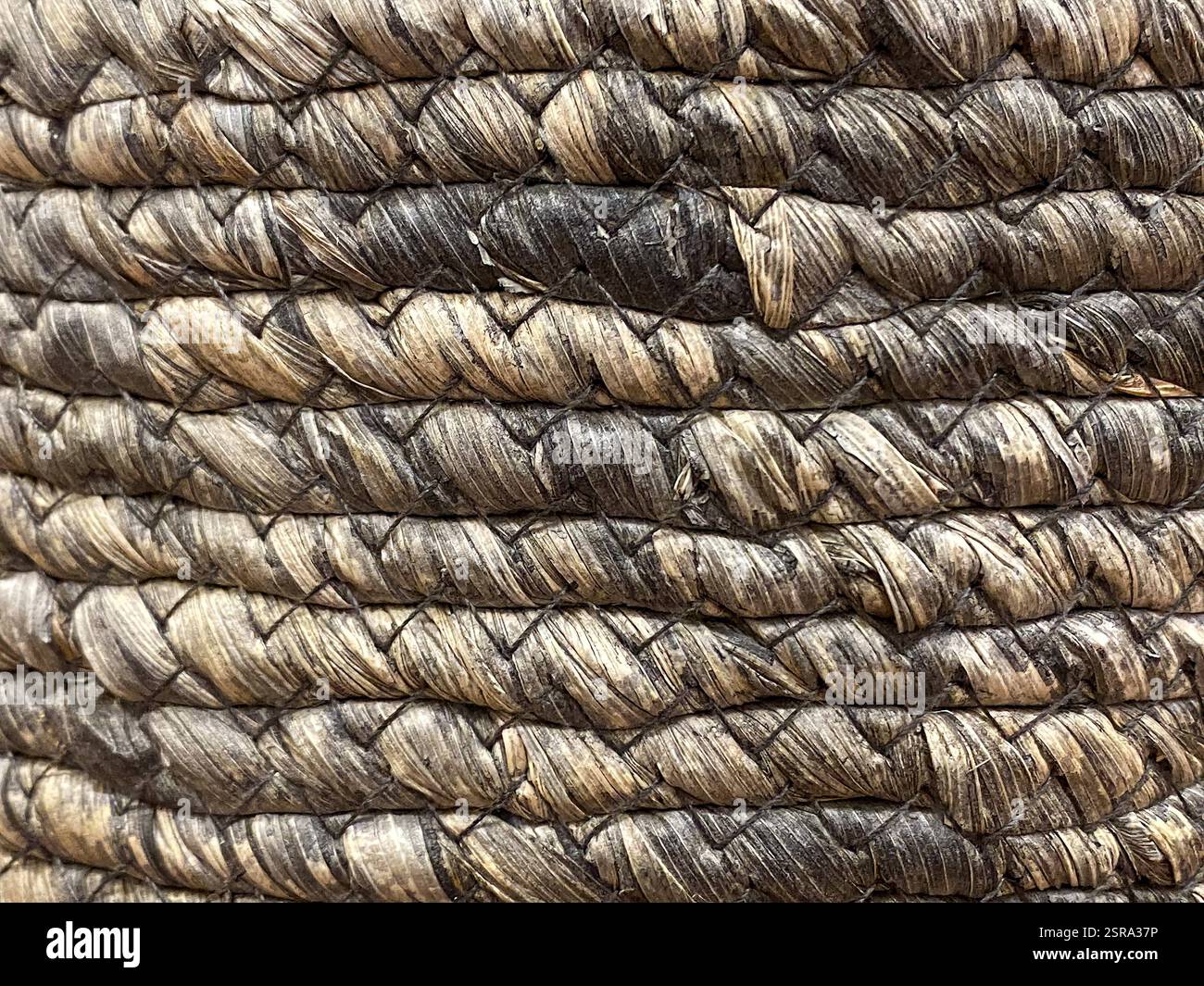 Rustikaler Gewobener Textilinhalt Stockfoto
