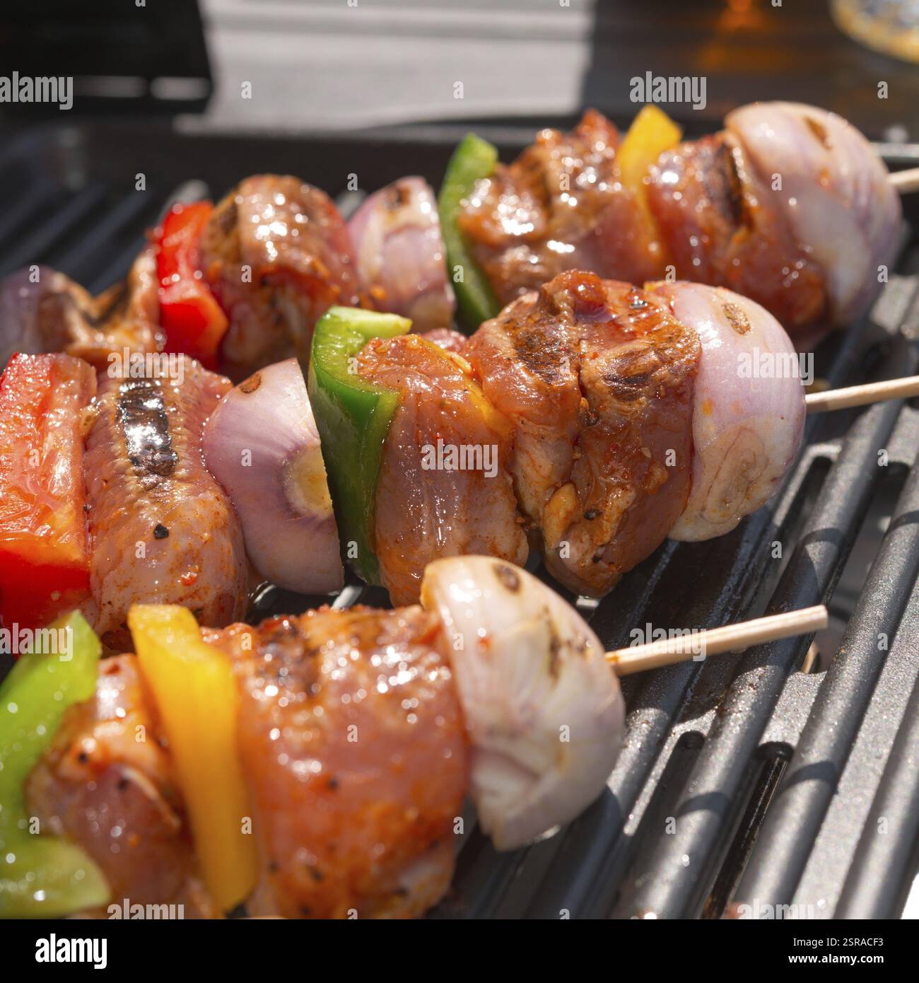 Grillparty im Sommer Stockfoto