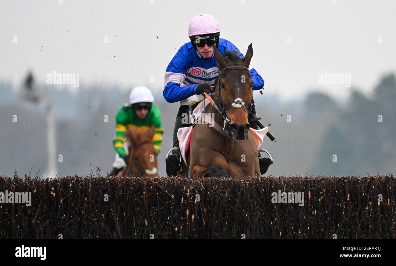 Ascot Racecourse, Berkshire, England. 15. Februar 2025. PIC D'Orhy Ridden by Harry Cobden gewinnt den Betfair Ascot Chase während des Betfair Ascot Chase Raceday. Quelle: Nigel Bramley Stockfoto