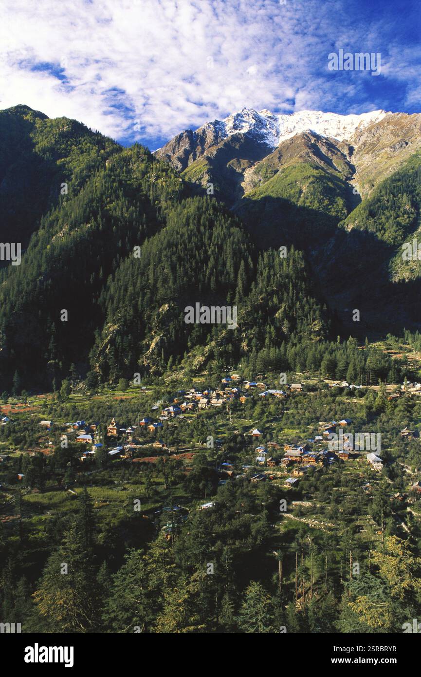 Batseri Himalaya Dorf, Kinnaur, Himachal Pradesh, Indien, Asien Stockfoto