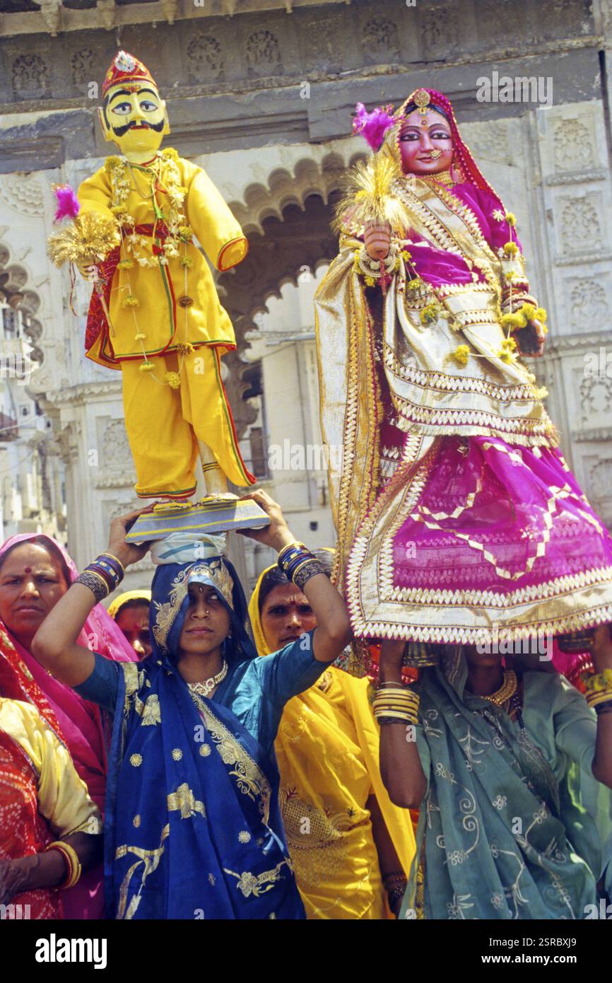 Gangaur Festival, Indien, Asien Stockfoto