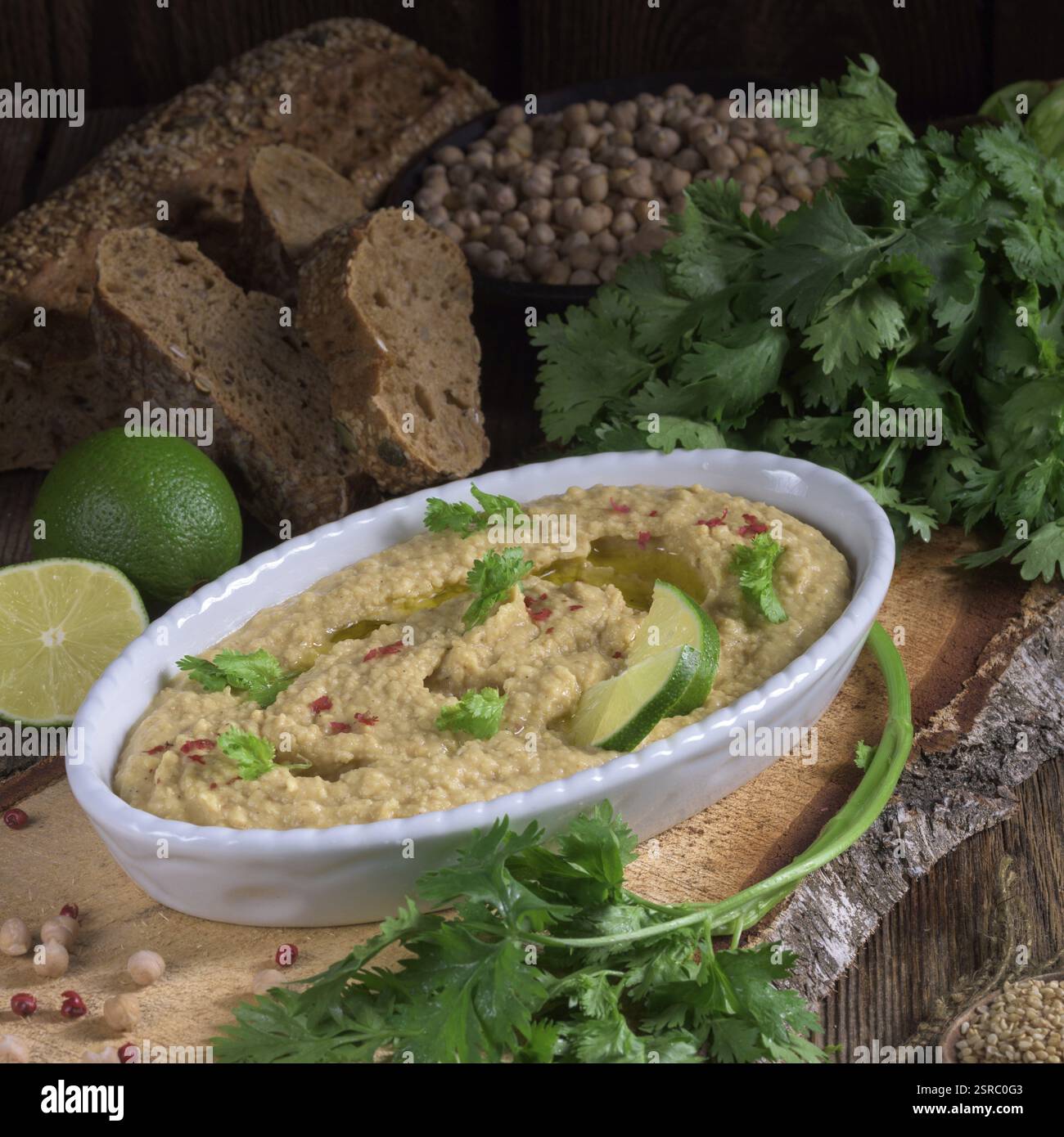 Hummus Stockfoto