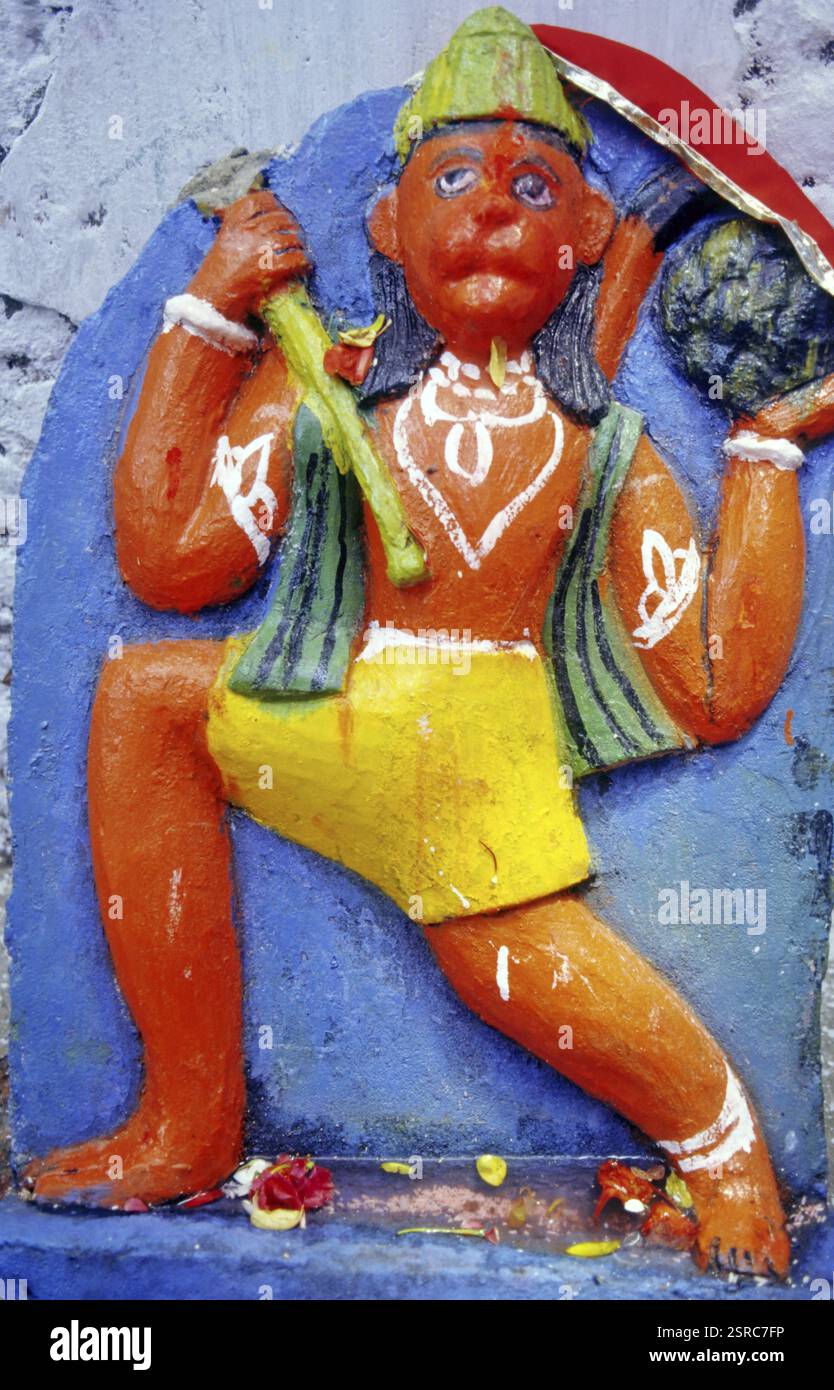 Idol von Lord Hanuman Stockfoto