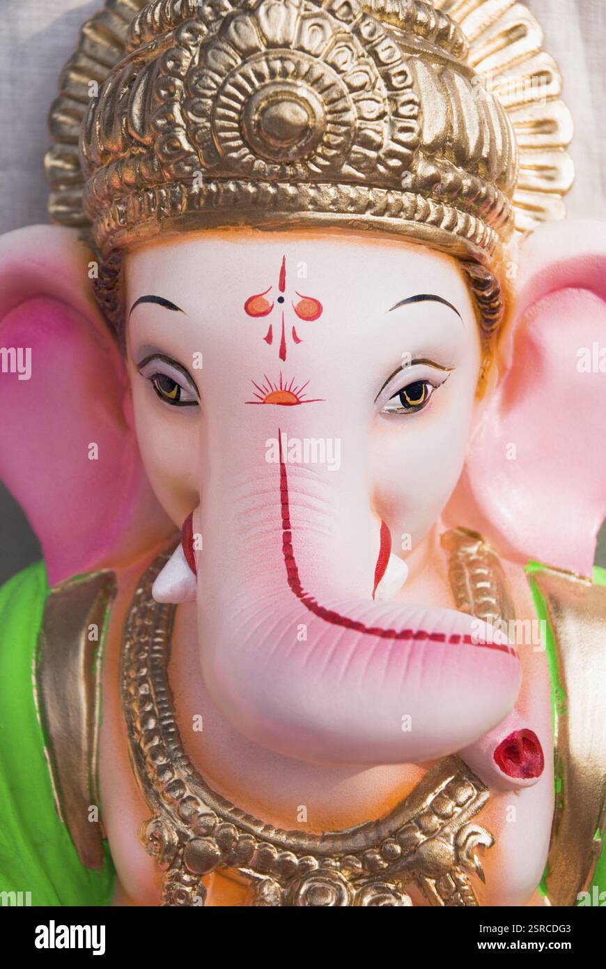 Idol des ganesh Elefanten, der Gott mit dem Kopf des ganeshotsav, Pune, Maharashtra, Indien, Asien Stockfoto