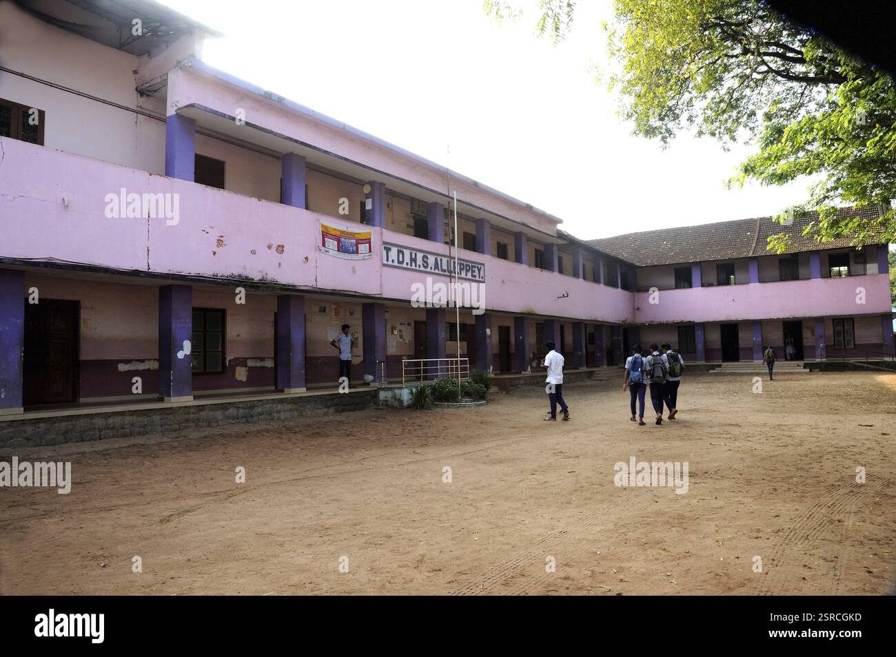 Tirumala Devaswom Higher Secondary School in alleppey, kerala, Indien, Asien Stockfoto