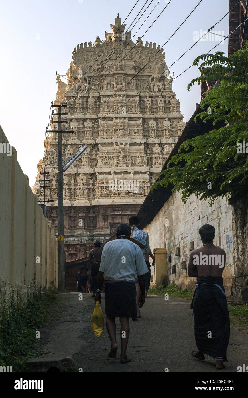 Padmanabhaswamy Tempel, thiruvananthapuram, kerala, Indien, Asien Stockfoto