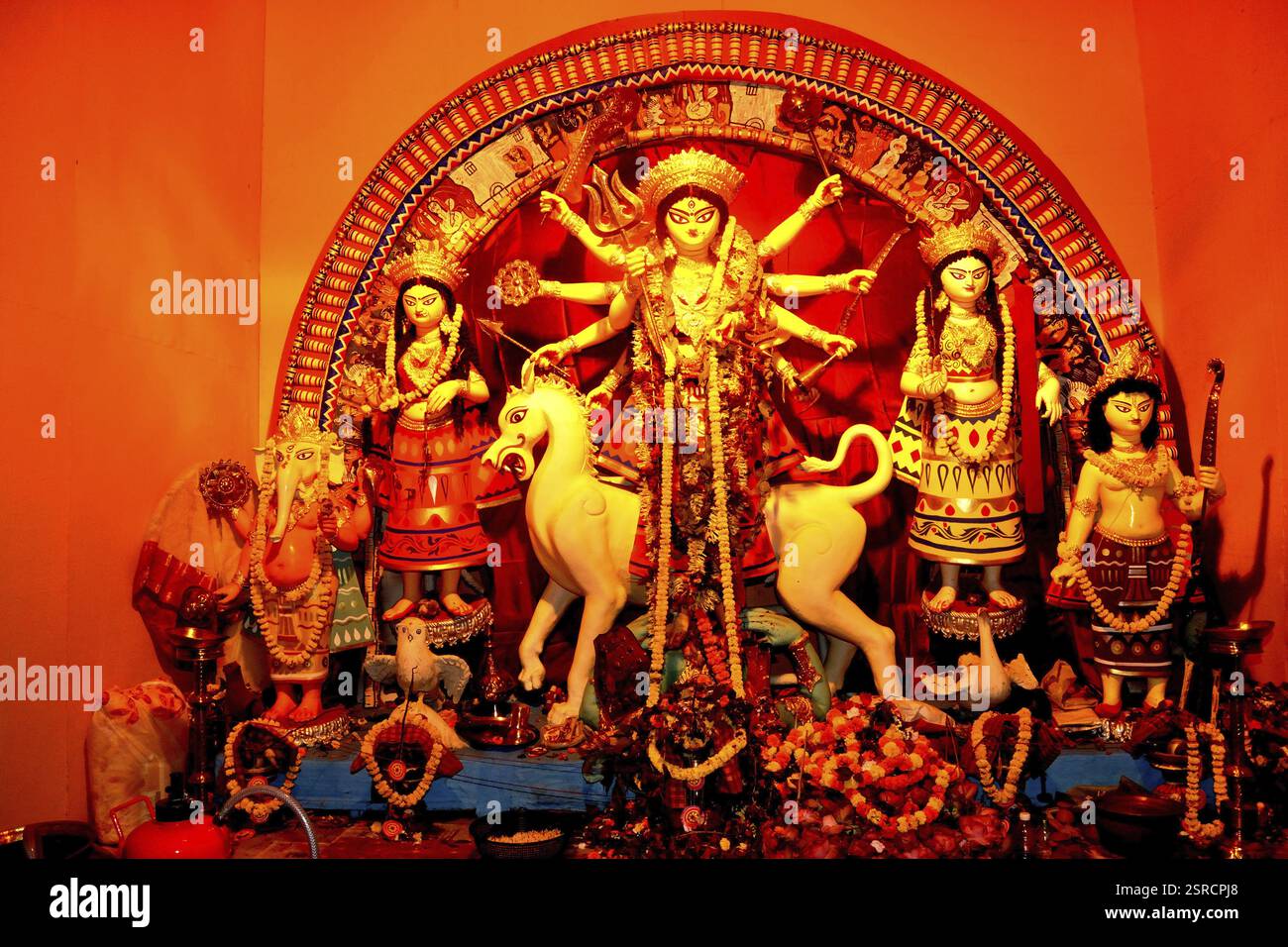 Durga Puja Kalkutta Indien Stockfoto