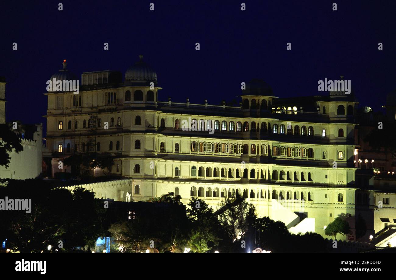 Shivnivas Palace Hotel, Udaipur, Rajasthan, Indien, Asien Stockfoto