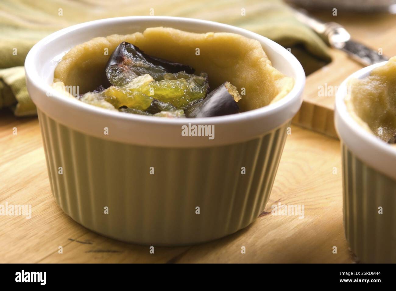 Pflaumenkuchen Zutaten, lodz, polen Stockfoto